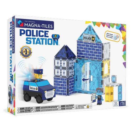 magna tiles police station 35 piece
