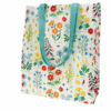 recycled shopping bag wild flowers