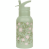 rvs drinkfles bloesems salie groen 350ml