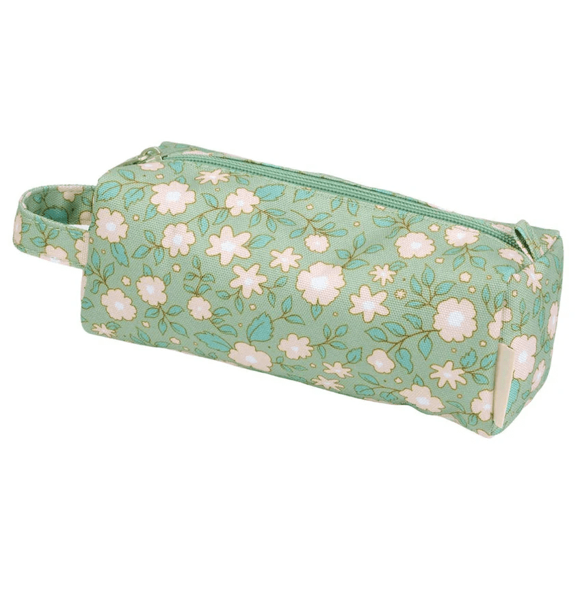 etui bloesems salie groen