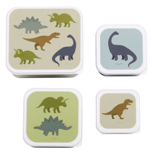 lunch & snack box set dinosaurussen