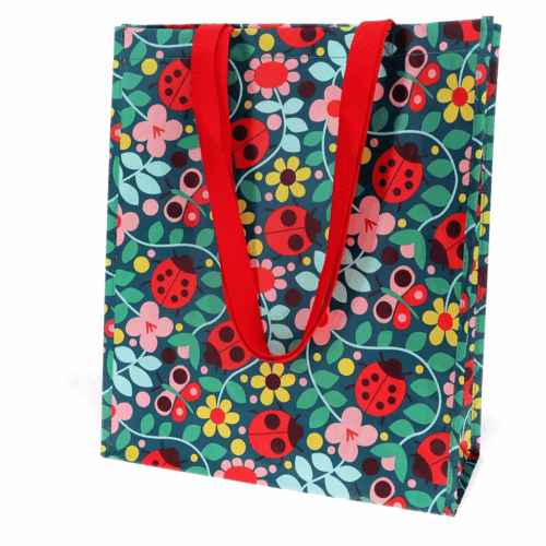 recycled shopping bag ladybird