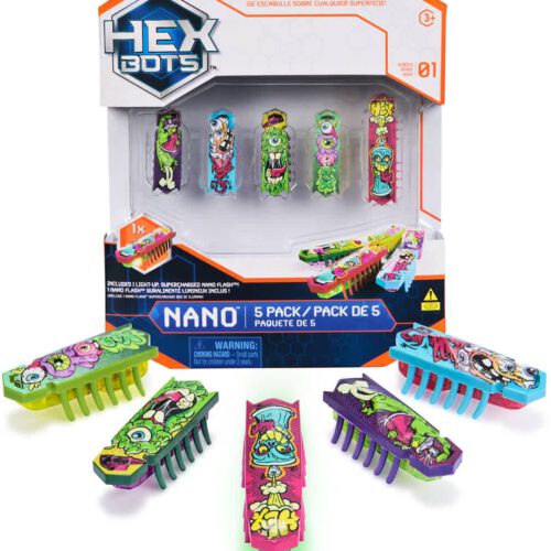 hexbots nano gift pack 5 pack (1x flash, 4x nano)