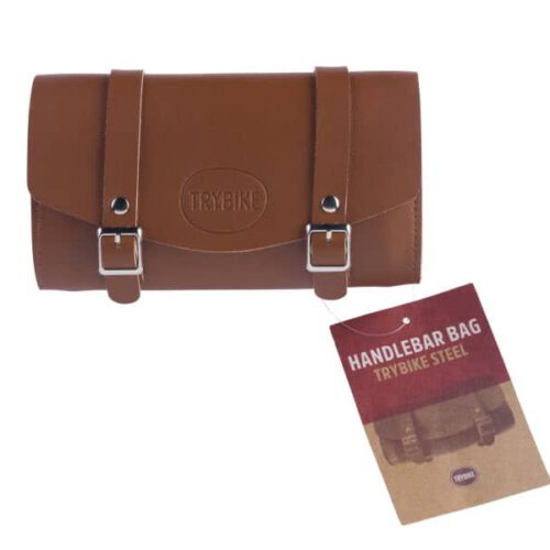 trybike steel stuurtasje bruin