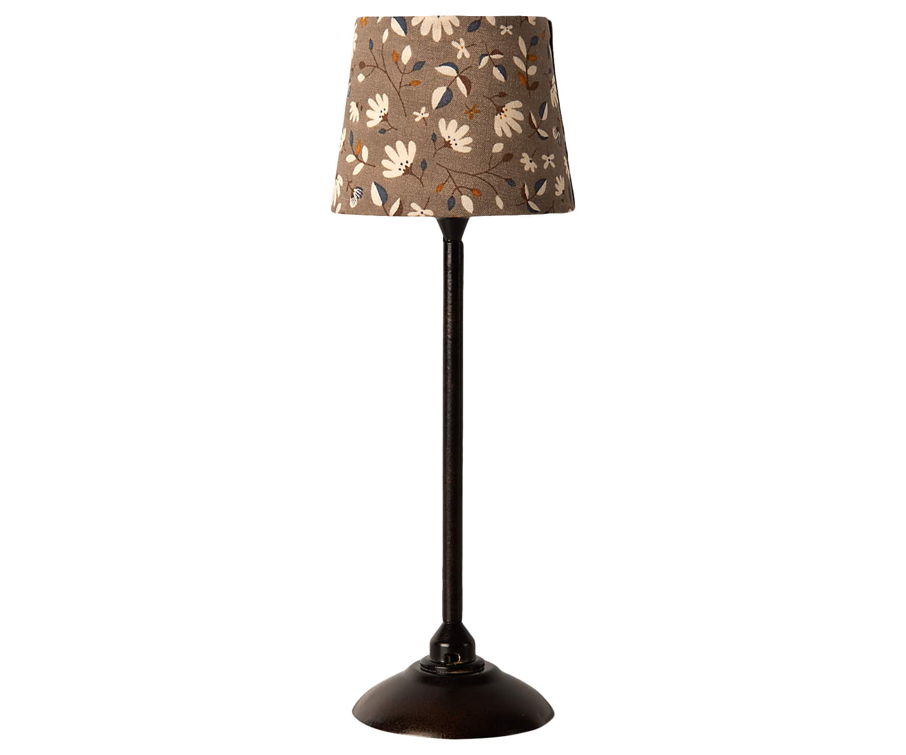maileg miniature floor lamp with light anthracite