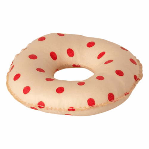 maileg float, small mouse red dots