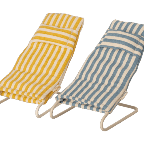maileg beach chair set mouse