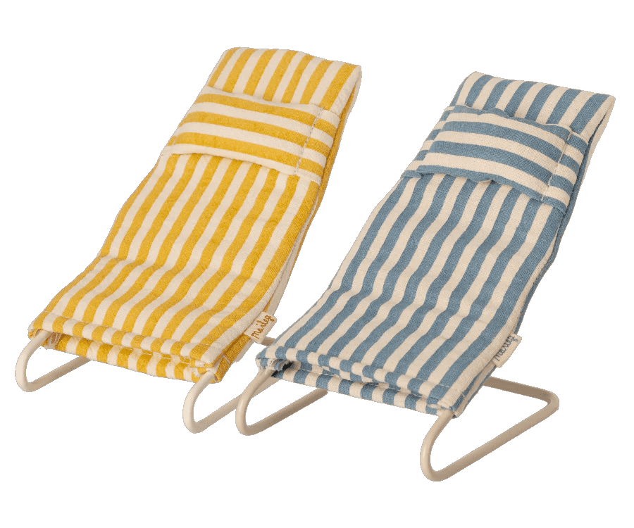 maileg beach chair set mouse