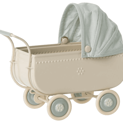 maileg pram, micro blue