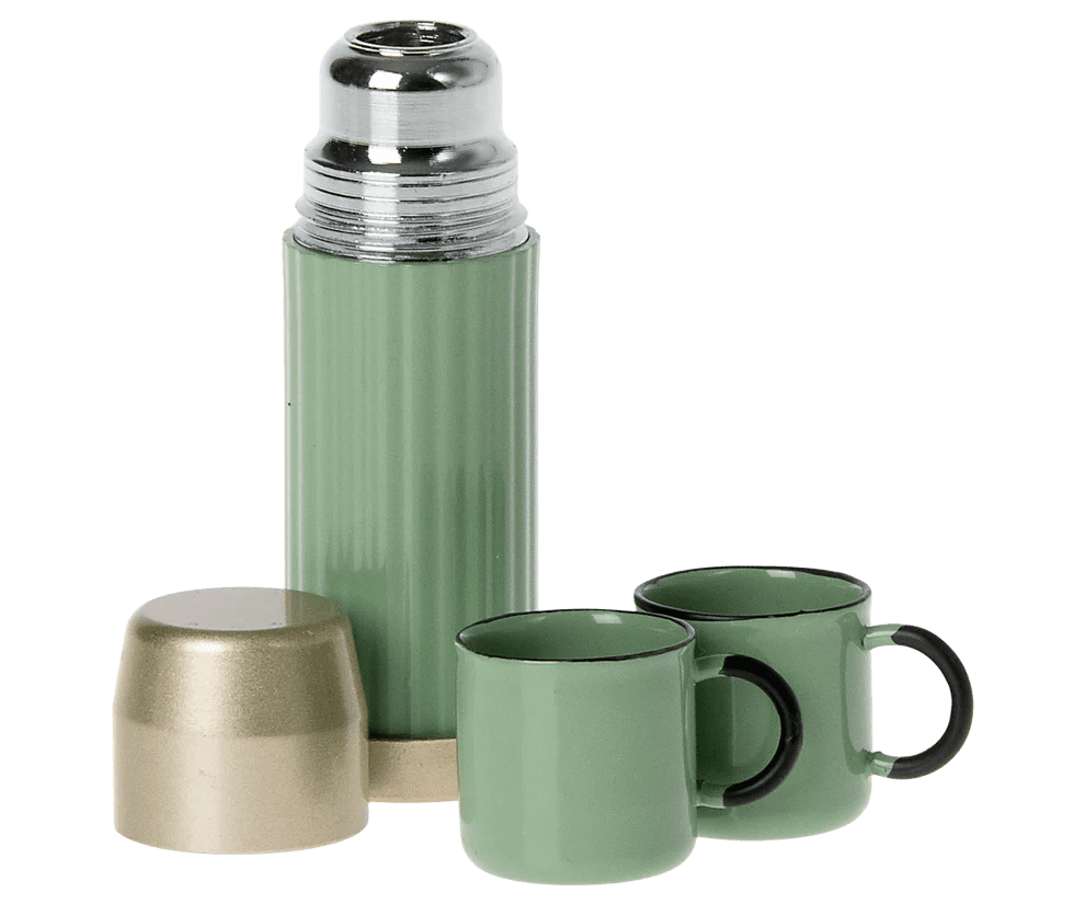 maileg thermos & cups mouse mint