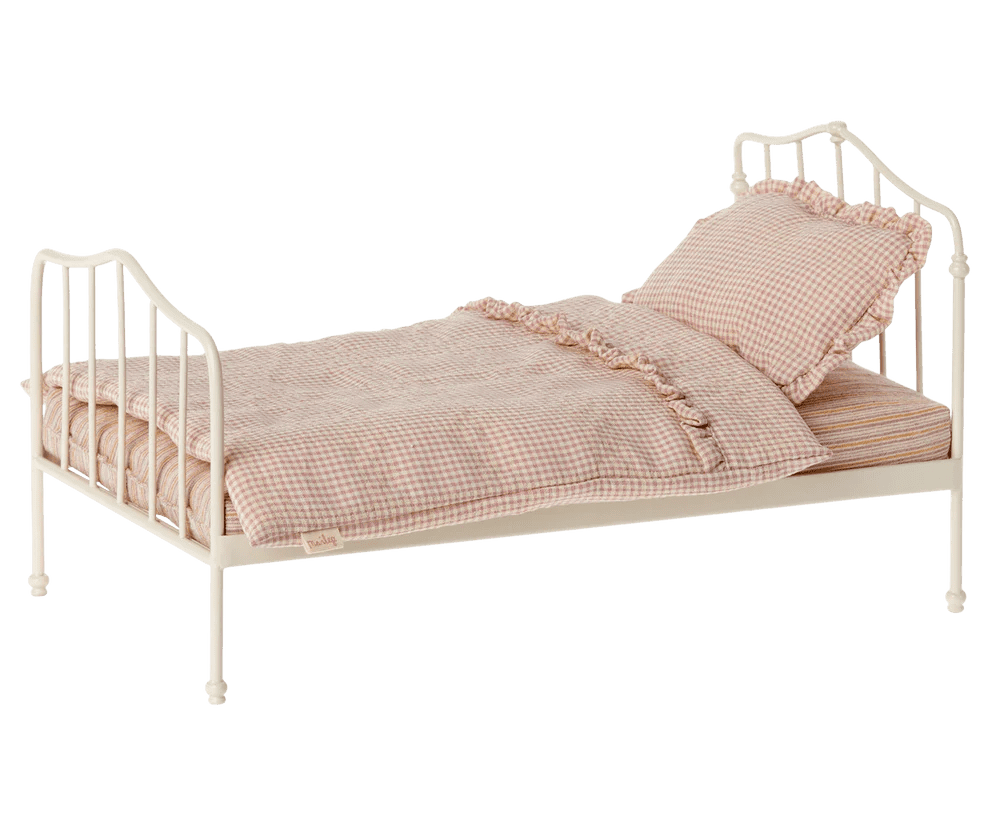 maileg vintage bed miniature purple