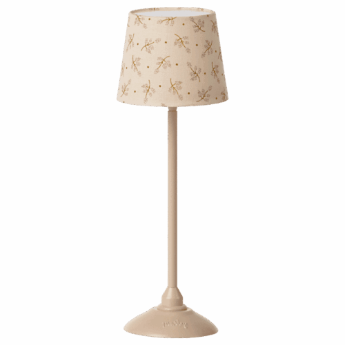 maileg miniature floor lamp with light powder