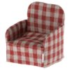 maileg chair, mouse red