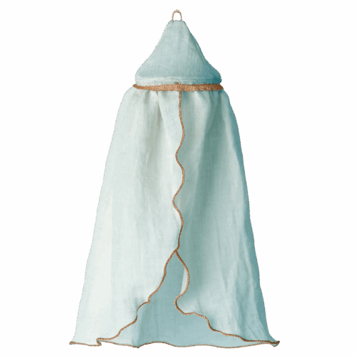 maileg miniature bed canopy mint