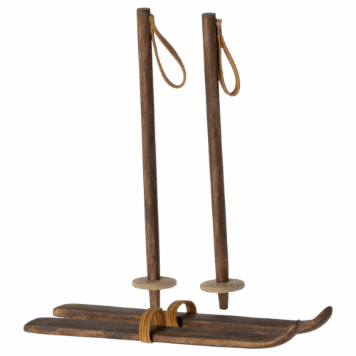 maileg ski and ski poles, big sister & big brother