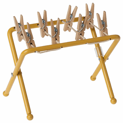 maileg drying rack with pegs mini