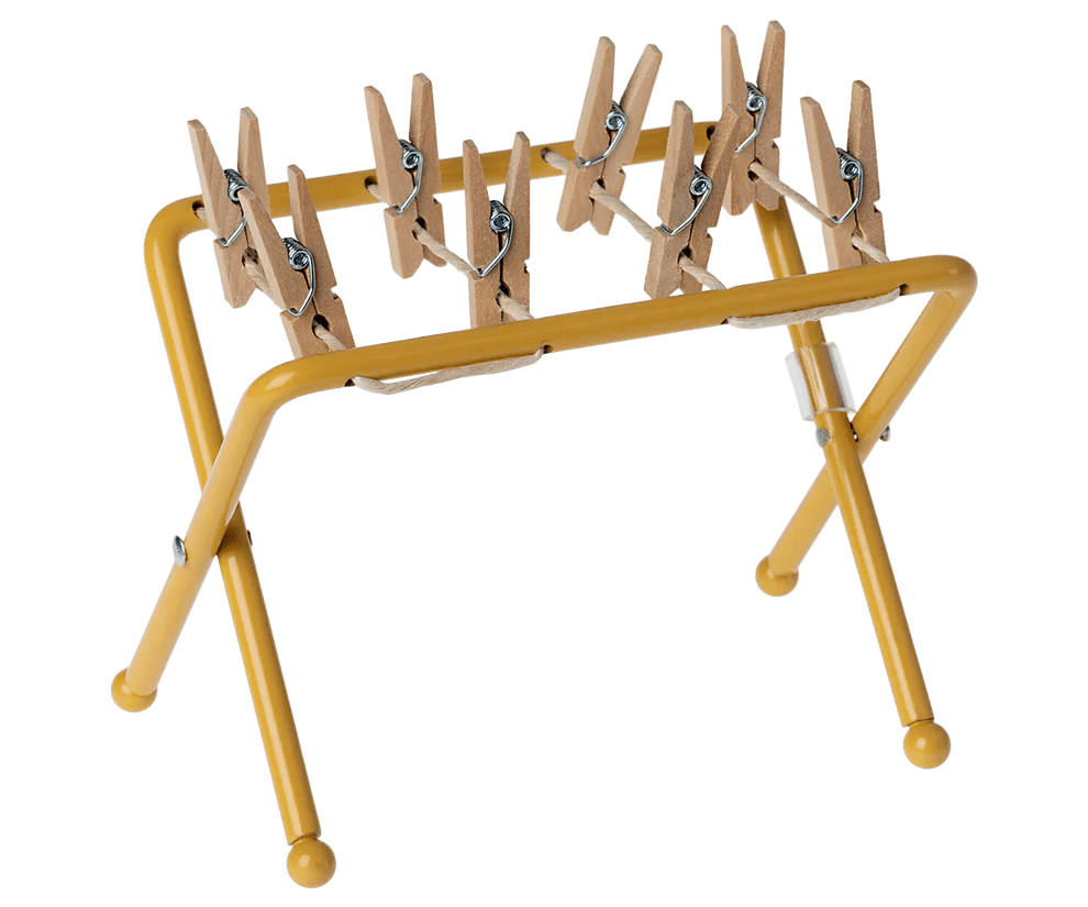 maileg drying rack with pegs mini