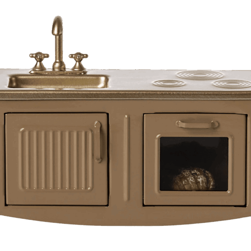 maileg kitchen, mouse light brown