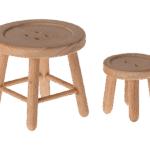 maileg table and stool set, mouse