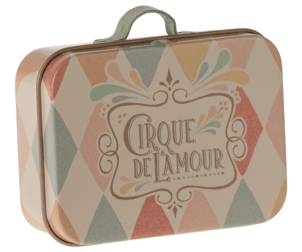maileg suitcase, micro harlequin