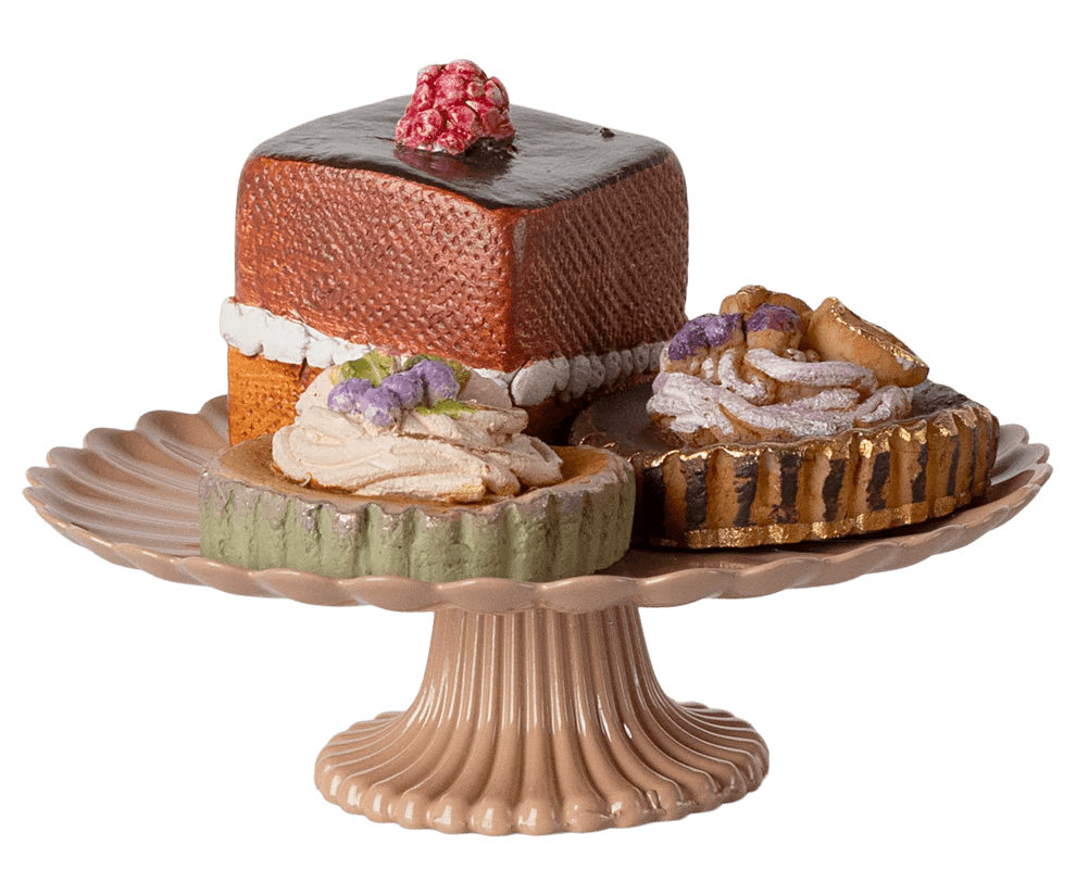 maileg cakes and cakestand, mini