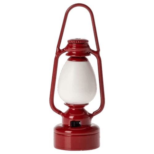 maileg vintage lantern with light, mouse red