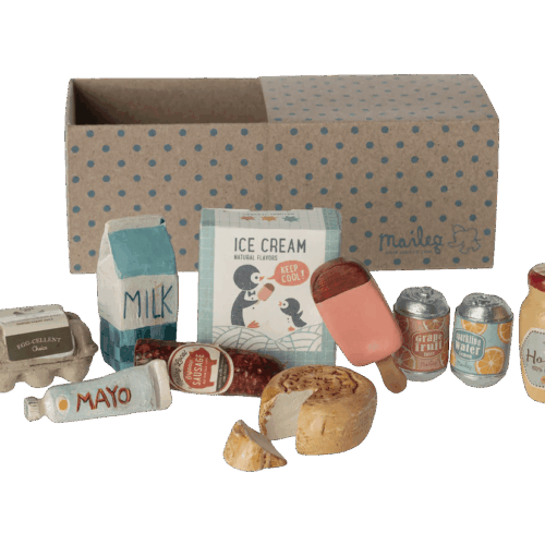 maileg miniature grocery box