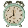 maileg alarm clock, mouse mint