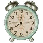 maileg alarm clock, mouse mint