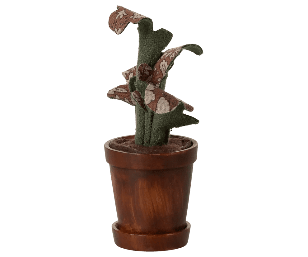 maileg flower pot with plant, miniature