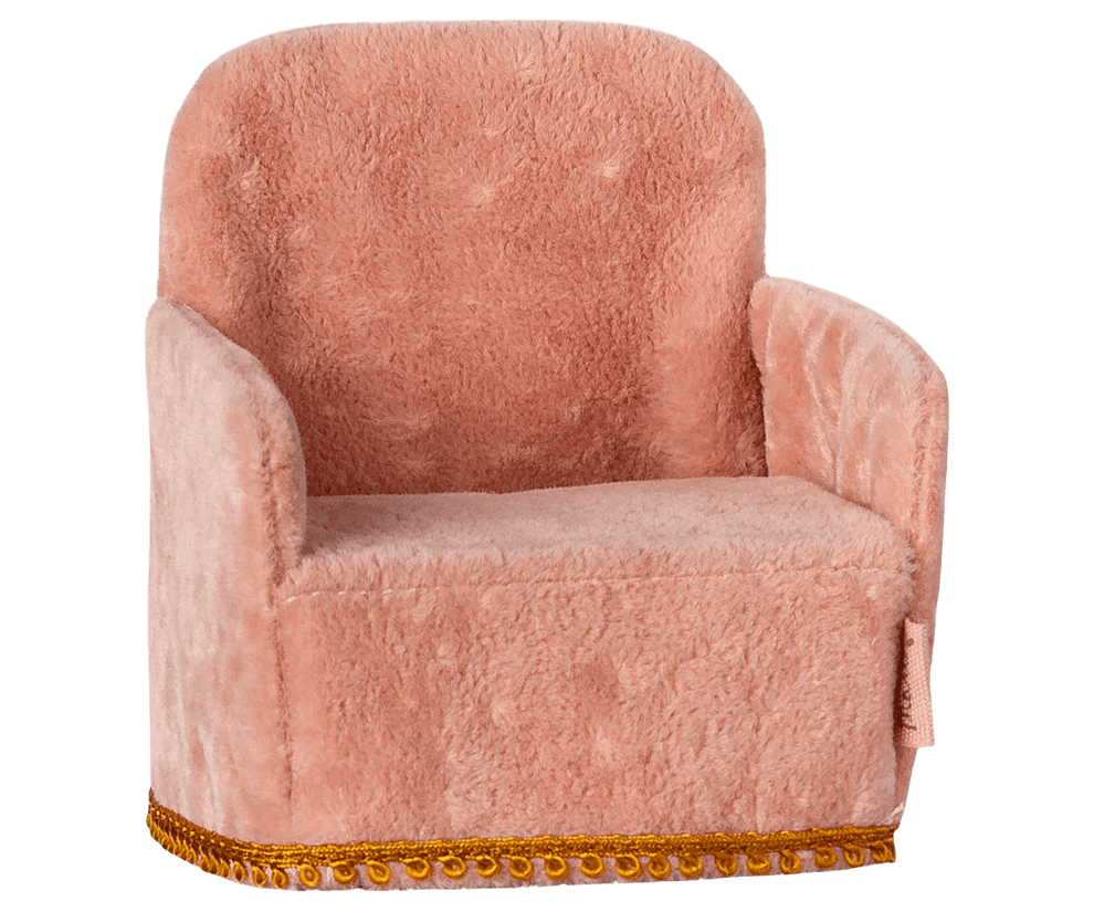 maileg folding chair, mouse rose