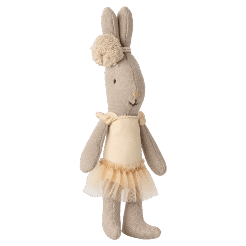 maileg ballerina rabbit, ballet suit and skirt cream