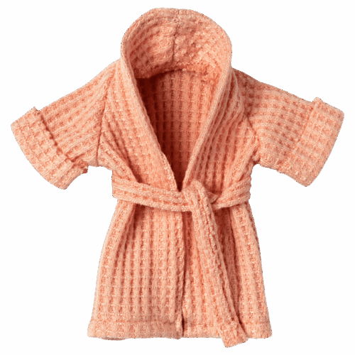 maileg bathrobe, mum mouse coral
