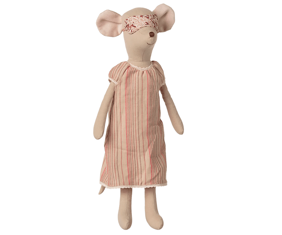 maileg medium mouse, nightgown 33cm