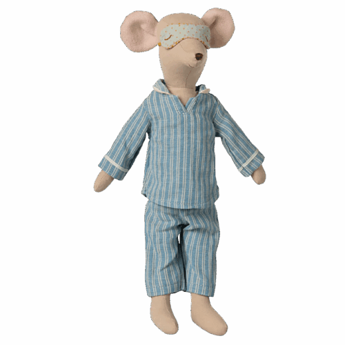 maileg medium mouse, pyjama’s 33cm