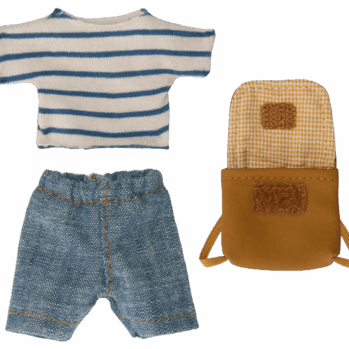 maileg clothes and bag, big brother mouse