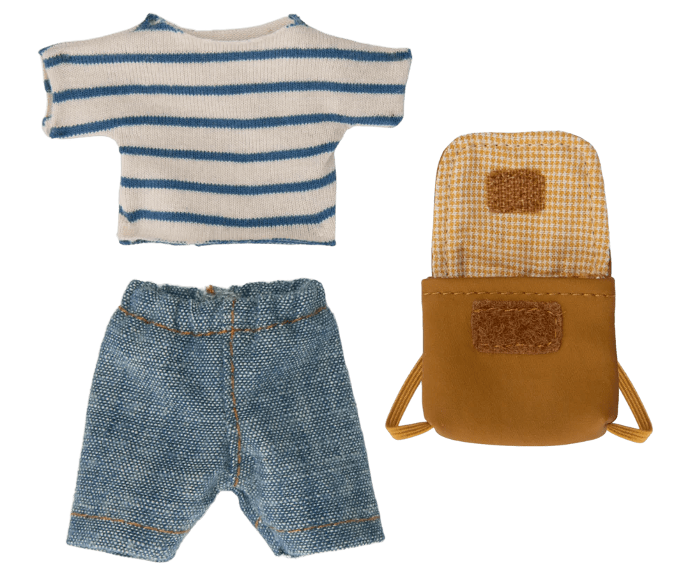 maileg clothes and bag, big brother mouse