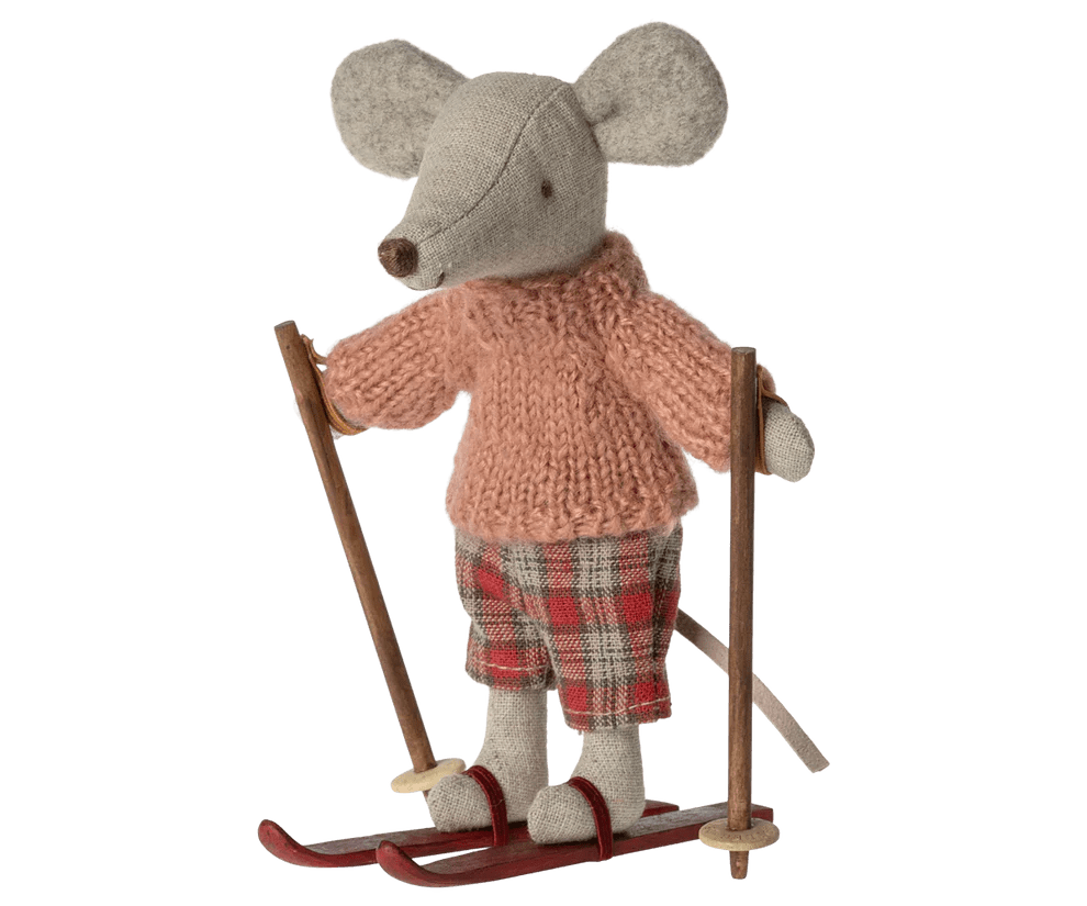 maileg winter mouse with ski set, big sister