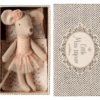 maileg ballerina muis kleine zus in doos