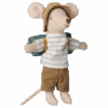 maileg hiker mouse, big brother stripes