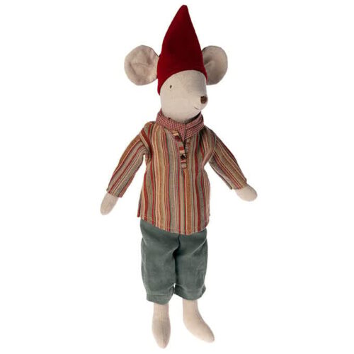 maileg christmas mouse, medium boy 37cm