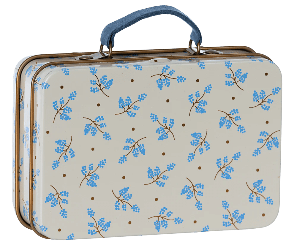 maileg small suitcase, madelaine blue