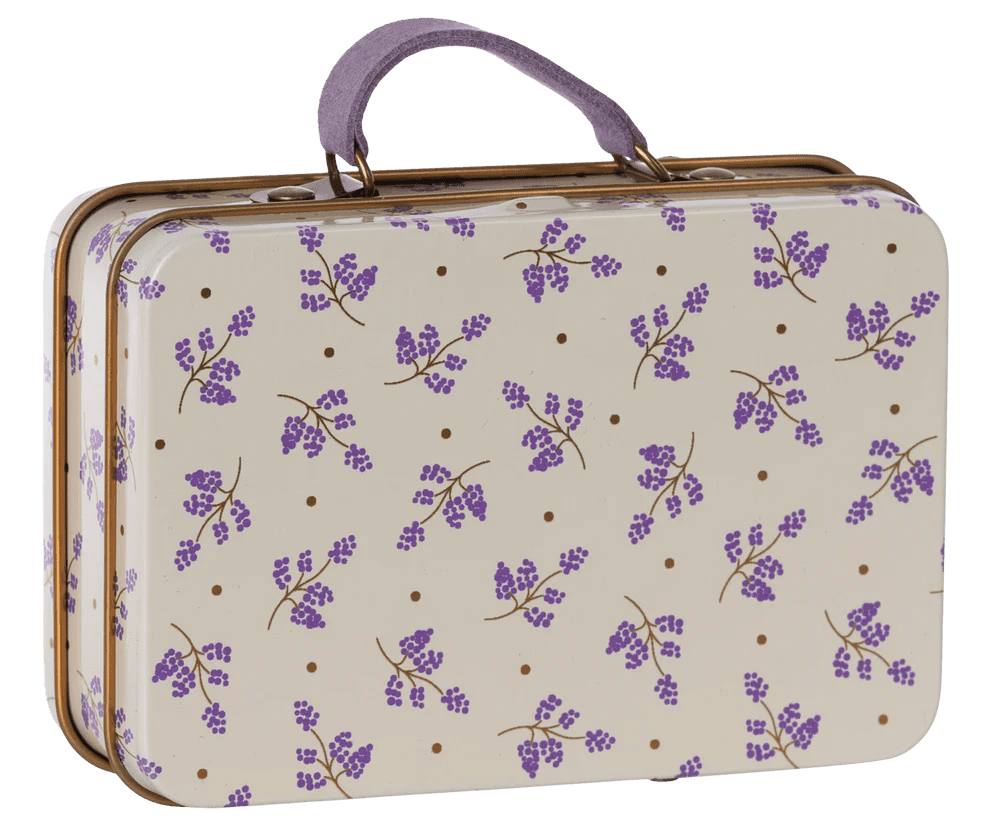 maileg small suitcase, madelaine lavender