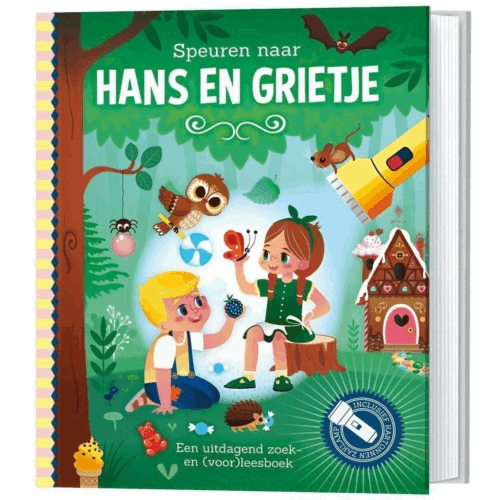 zaklampboek speuren naar hans & grietje