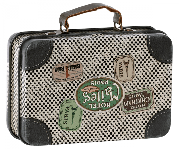 maileg small suitcase, travel off white