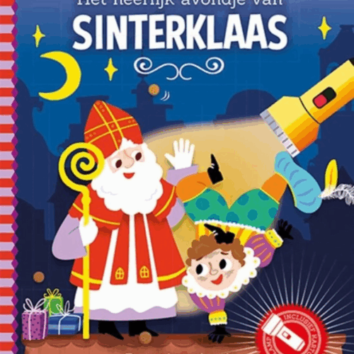 zaklampboek het heerlijk avondje van sinterklaas en piet