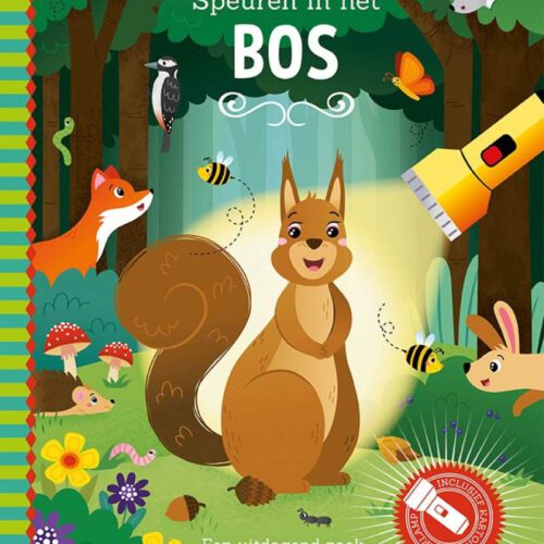 zaklampboek speuren in het bos
