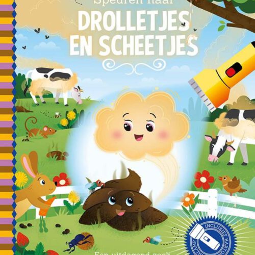 zaklampboek speuren naar drolletjes en scheetjes