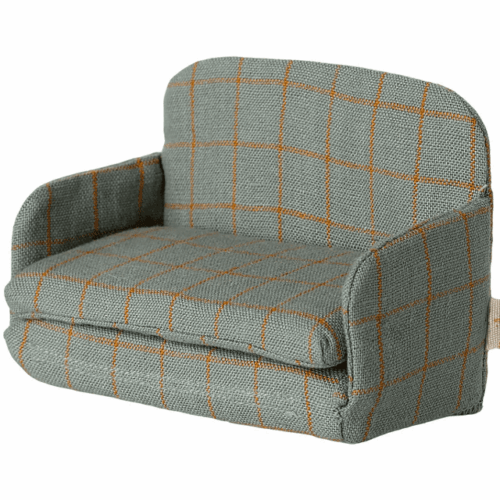 maileg sofa bed, mouse checker 11cm