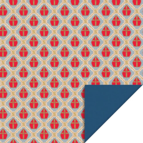 sint mijter blue dark blue 70cmx3mtr consumentenrol inpakpapier